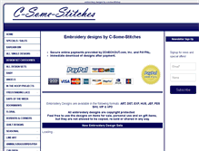 Tablet Screenshot of c-some-stitches.com